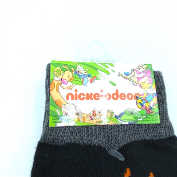 New Nickelodeon Rugrats Chuckie Crew Socks Sz 6-12 - Picture 2 of 5
